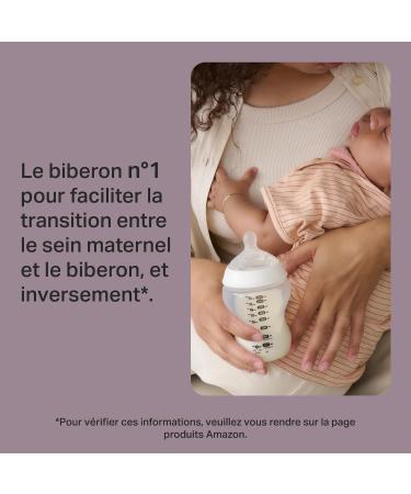 Tommee Tippee Closer to Nature Baby Bottles Breast-Mimicking Teat with Anti-Colic Valve 260 ml Pack of 6 Be Kind M - Buy Online on GoSupps.com