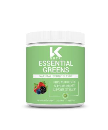 K Nutri Supergreens 30 Servings Organic Superfood Powder - Fruit & Vegetable Blend Helps Detox Immunity Digestion Energy Gut Health - Naturally Flavored & Sweetened - Greens Supplements
