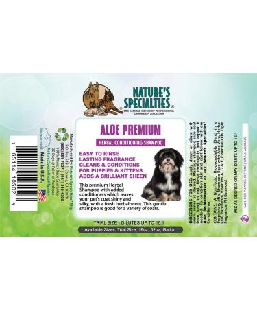 Natures Specialties Aloe Premium PET Shampoo 473ml - Best Organic Dog Shampoo for Healthy Skin & Coat | International Shipping Available - Buy Online on GoSupps.com