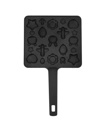 Qyebavge Aluminum Alloy Non-Stick Portable Geometric Biscuits Making Frying Pan for Home Kitchen