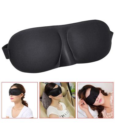 Glamza 3D Black Sleeping Padded Eye Mask - 1 Unit | Comfortable & Restful Sleep Guaranteed - Buy Online on GoSupps.com