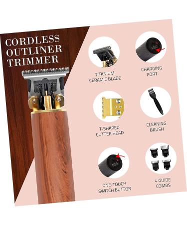 minkissy 1 Set T-Type Electric Pusher Electric shavers for Men Hair Trimmer Clippers Men Haircut Clippers Electric Hair Electric Hair Cutter Hair Scissors Modeling Wooden Man - Buy Online on GoSupps.com