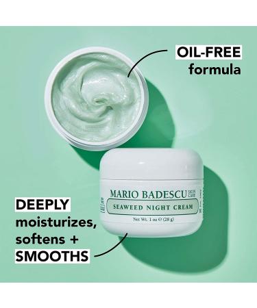Mario Badescu Seaweed Night Cream | Oil-Free Moisturizer for Combination, Oily & Sensitive Skin | 1 Oz - Buy Online on GoSupps.com