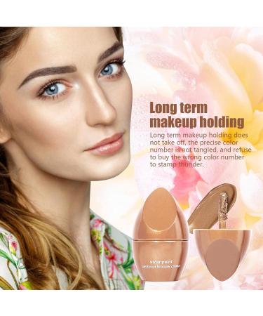 Face Bronzer Cream | Four Shades Bronzer Makeup Kit Glow Bronzer Glitter Illuminating Highlighters Makeup for Women Girls Face Glitter Makeup 01#light Gold With Pearlescent  - Buy Online on GoSupps.com