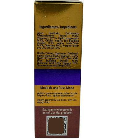 Buy Hypoallergenic Stem Cell Serum with Vitamin C & SPF 50 - UVA/UVB Protection for All Skin Types | International Shipping Available - Buy Online on GoSupps.com