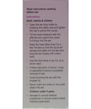 Sodium Bicarbonate Ear Drops (Sai-Meds) Softens Ear Wax and Eases Discomfort (1 Pack) - Buy Online on GoSupps.com