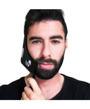 BEARD BLACK Beard Shaping & Styling Tool with Inbuilt Comb - Perfect for Beard Trimmer or Razor - Premium Quality - Buy Online on GoSupps.com