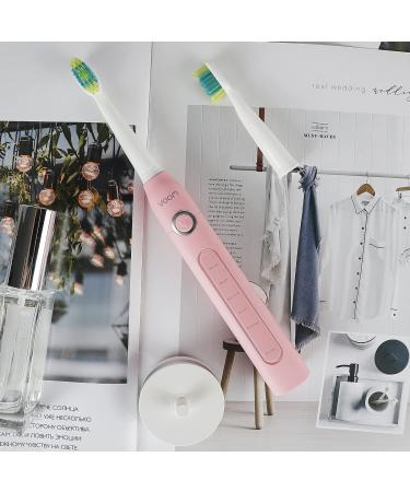 Voom Sonic Pro 5 Rechargeable Electronic Toothbrush - Dentist Recommended with 5 Speeds & 2-Minute Timer - Pink - Buy Online on GoSupps.com