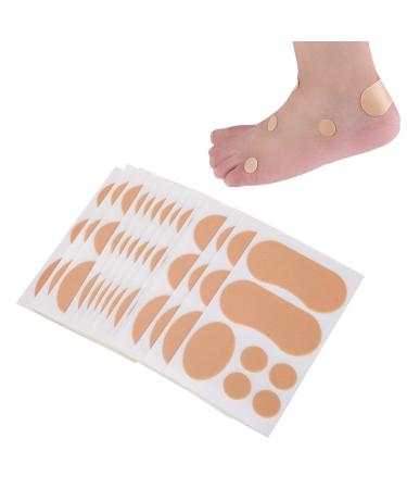 Alvinlite Moleskin for Fee Blisters 15 Sheets Adhesive Moleskin Tape PE Foam Patches Anti-wear Heels Stickers Blister Prevention Pads for Shoes Hiking Women