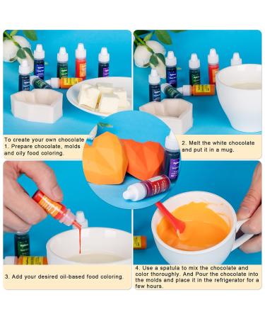 16 Colors Oil Based Food Coloring for Chocolate - Edible Dye for Cake Decorating & Baking - 0.21 Fl.Oz Bottles (Pack of 16) - Buy Online on GoSupps.com