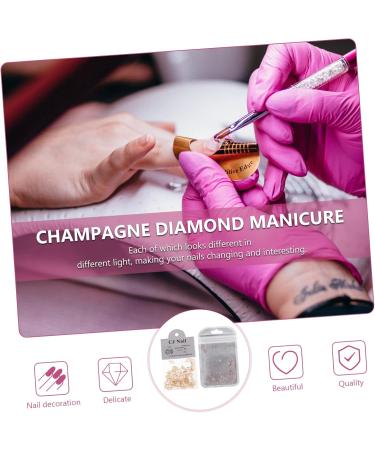 Beatifufu 2 Nail Drill Decoration Nail Sticker Nail Art Nail Flatback Crystal Makeup Gem Manicure Nail Accessories Nails Gems Nail Decals Nail Diamond Rhinestones Bride Plastic Pp 5x5cm Assorted Color - Buy Online on GoSupps.com