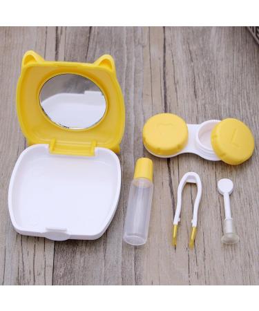 Buy Cute Pig Cartoon Contact Lens Case (2pcs) - Yellow | International Shipping Available - Buy Online on GoSupps.com