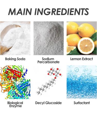 Biological Enzyme Cleaning Sheet Biological Enzyme Explosion Salt deep Detergent Dissolving Concentrated Sheet Multi-Purpose Detergent Clothes Shoes Curtains Sheets and Covers Multi-Purpose cl - Buy Online on GoSupps.com