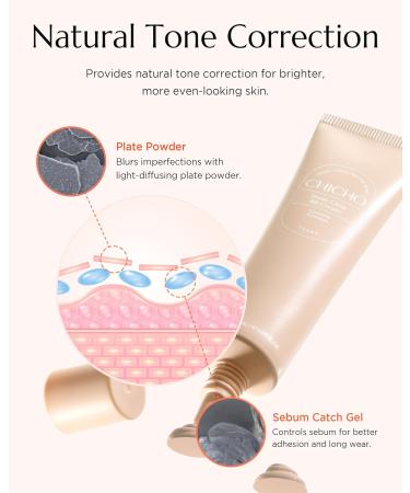 CHICHO Sheer Glow BB Cream 93% Herbal Base Chamomile Flower - Korean Makeup Redness Coverage for Acne Prone Sensitive Skin Vegan Non-Comedogenic Pore Concealer 1.01 fl.oz. - Buy Online on GoSupps.com
