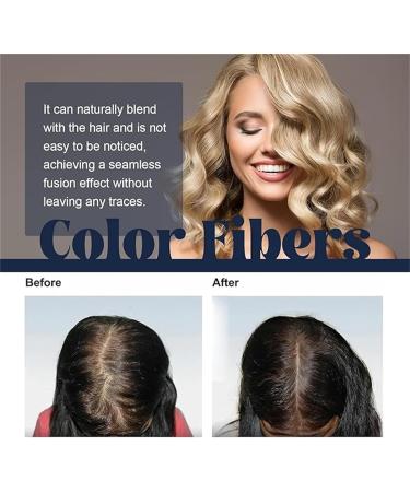 Supersize Color Fibers with Refill Set Colored Hair Thickener Temporary Hair Color for Root Touchup Hair Thickening Fibers Hair Fiber Powder for Women & Men (3 Black) Black 3 - Buy Online on GoSupps.com