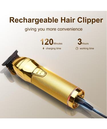 Premium Cordless Hair Clippers for Men - Complete Hair Cutting & Beard Trimming Kit with Guide Combs - Electric Barber Tool in Black - Buy Online on GoSupps.com