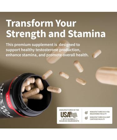 Snap Supplements Nitric Oxide Booster + Testo Booster Supplement Bundle for Men 90 Vegetarian Capsules Each - Buy Online on GoSupps.com