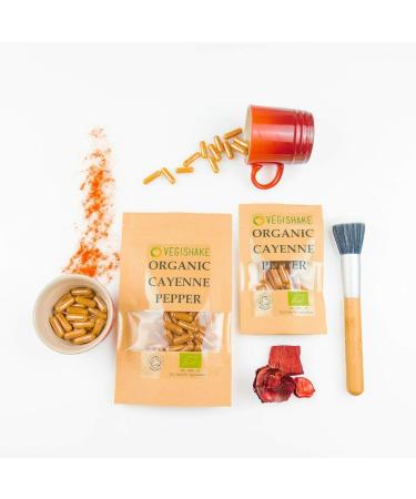 Organic Cayenne Pepper HPMC Capsules 900mg Supplements Fat Energy Burner Loss Diet Weight Satiety Management Vegan Halal Kosher (60 Capsules) 60 count (Pack of 1) - Buy Online on GoSupps.com