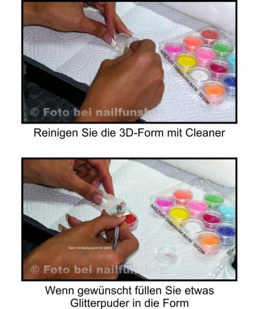 Buy 3D Stencil Hearts for UV Gel & Acrylic - DIY Nail Art Creations | International Shipping - Buy Online on GoSupps.com