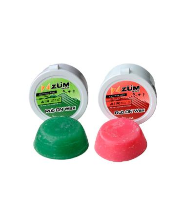 ZUMWax RUB ON Wax Ski/Snowboard/Nordic/Cross-Country Sample Pack - Universal (All Temps) and Chill Temps Rub On - Super-Fast!!! Environmentally Friendly & Non-Toxic! Perfect for Touring!