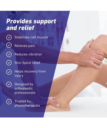 Neo-G Adjustable Calf Shin Brace - Pain Relief for Calf Injury, Shin Splints, Sprains, Running & Sports Recovery - Compression Sleeve for Men and Women - Class 1 Medical Device - Buy Online on GoSupps.com