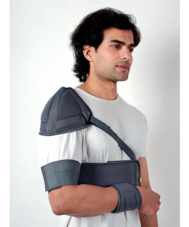 Left Right Shoulder Immobilizer Arm Sling Brace - Adjustable X-Large Cuff & Elbow Support for Ultimate Comfort | International Shipping Available - Buy Online on GoSupps.com