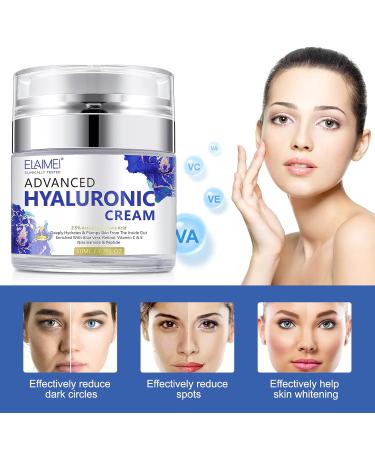 Advanced Hyaluronic Acid Face Moisturizer | Deep Hydration & Dark Spot Reduction | 1.7oz for All Skin Types - Buy Online on GoSupps.com
