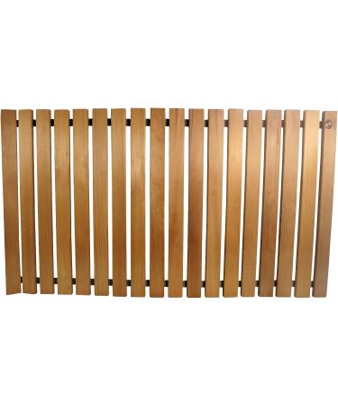 SudoreWell Red Cedar Sauna Rolling Grate Mat 90x50x1.5cm - Premium Wooden Floor Grate for Home & Spa - Buy Online on GoSupps.com