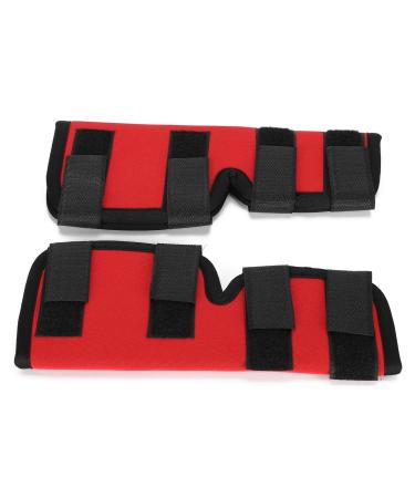 Pet Knee Brace Dog Kneepads Red Color Impervious Heat Preserving Shock Proof Dog Kneepads for Pet Knee Puppy(red S)