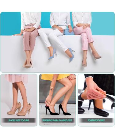 4-Piece Silicone Heel Grips & Cushion Inserts for Women's High Heels - Prevent Slip & Discomfort - Buy Online on GoSupps.com