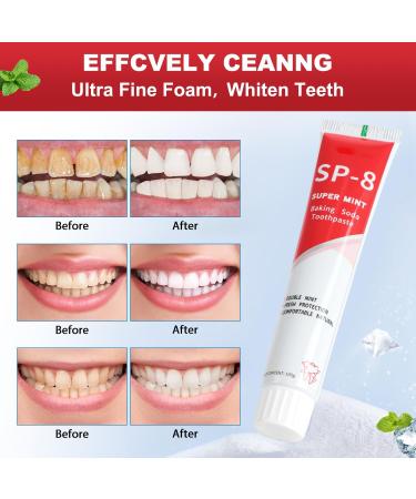 SP8 Probiotic Whitening Toothpaste - Ultra Whitening Formula (2pcs) - International Shipping Available - Buy Online on GoSupps.com