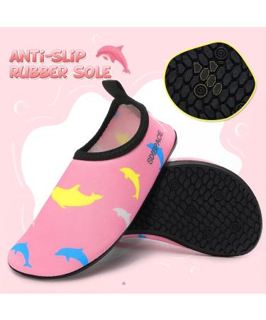 Sixspace Children s Bathing Shoes | Fast Drying Slipproof Aqua Shoes for Girls & Toddlers | Light Pink Beach & Pool Shoes | EU Size 29 - Buy Online on GoSupps.com