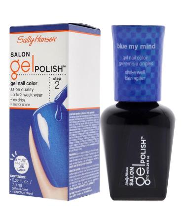 Sally Hansen Salon Pro Gel Nail Polish Lacquer Blue My Mind 0.24 Fl Oz - Long Lasting Gel Manicure in Stunning Blue Shade - Buy Online on GoSupps.com