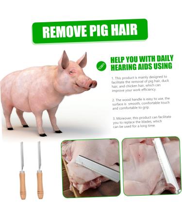 Warmhm Stainless Steel Shaver Holder & Meat Hair Remover - 2 Piece Set for Poultry & Pig Hair Removal - Buy Online on GoSupps.com