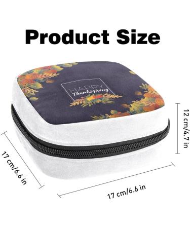 GIAPB Sanitary Napkin Storage Bag | Period Tampon Makeup Pad Pouch | Thanksgiving Color3073 - Buy Online on GoSupps.com