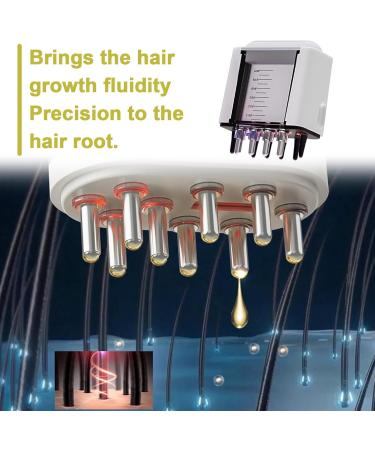 ACBOOR 2-in-1 Electric Hair Oil Applicator & Scalp Massager Brush for Hair Treatment & Essential Oils - Buy Online on GoSupps.com