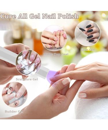 ANGNYA Mini UV Nail Lamp with Spotlight Bead | Portable Rechargeable LED Nail Dryer for Gel Polish | White - Ideal for Nail Techs and Beginners - Buy Online on GoSupps.com