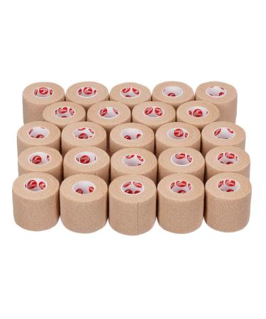 Cramer Eco-Flex Self-Stick Stretch Tape, Cohesive Tape, Flexible Elastic Sports Tape, Athletic Training Supplies, Easy Tear Self-Adherent Bandage Wrap, Bulk Cases, 6 Yard Rolls, Compression Tape Grey - 24 Rolls 2" x 6 yards