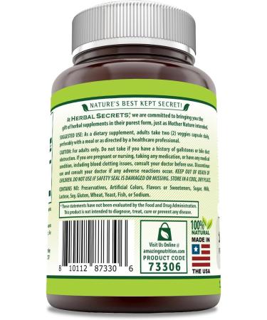 Herbal Secrets Turmeric Curcumin Supplement | 1000 Mg Per Serving | 120 Veggie Capsules | Blend of Turmeric Powder & Turmeric Extract | Non-GMO | Gluten Free | Made in USA - Buy Online on GoSupps.com