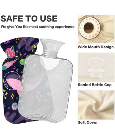 Buy Naanle Abstract Space Walk Heat Bottle | 1L Transparent Hot Water Bottle for Heat & Cold Therapy | Pain Relief for Hands & Feet - Buy Online on GoSupps.com