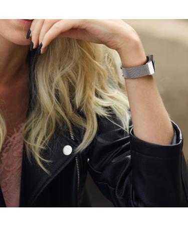 VANCLE Stainless Steel Mesh Band for Fitbit Charge 4/3 - Adjustable Magnet Clasp, Breathable Wristband for Men and Women (Silver, Small) - Buy Online on GoSupps.com