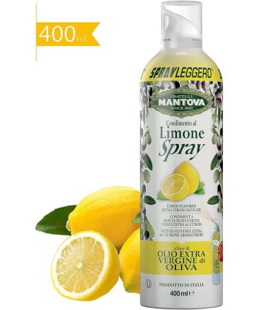  Italian Gourmet E.R. SPRAYLEGGERO Pack of 3 bottles of extra virgin olive oil flavored with lemon 400 ml thanks to the practical sprayer you can save up to 90% of the oil + 400 g gourmet Italian polpa - Buy Online on GoSupps.com