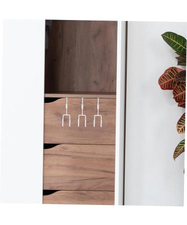 KICHOUSE 4pcs Wall Mounted Coat Rack Over Door Towel Hook Wrought Iron Coat Hook PVC Glue White 19X9X5CM White - Buy Online on GoSupps.com