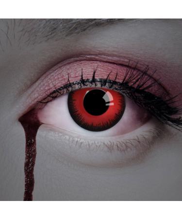 Aricona Opaque Red Contact Lenses - Prescription-Free Halloween & Cosplay Colored Contacts - International Shipping - Buy Online on GoSupps.com