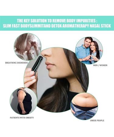 Body Slimming & Detox Aromatherapy Nasal Stick - Essential Oils & Menthol for Freshness Focus & Enhanced Breathing (2PCs) - Buy Online on GoSupps.com
