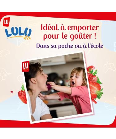 LU - LULU Strawberry Coqueline - 4 Boxes of 6 bags of 4 Lulu La Coqueline Strawberry Cakes - Soft Strawberry Filled Cake - Ideal to Take Away for Kids Snack - Set of 4x165g - Buy Online on GoSupps.com