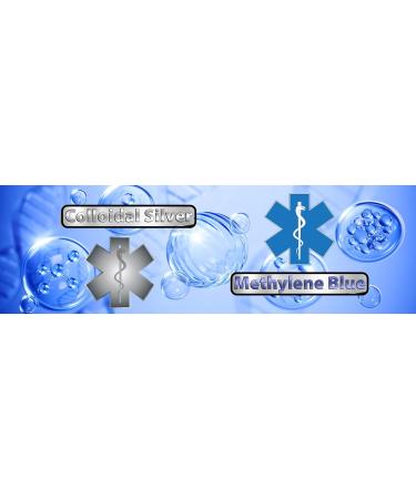 New Methylene Blue 1% Wtih Colloidal Silver Angels Lab |USP-Grade Methylthioninium Chloride Liquid | High Purity Dietary Supplement for Brain Function & Cognitive Health |2oz Glass Dropper Bottle 2 Fl Oz (Pack of 1) - Buy Online on GoSupps.com