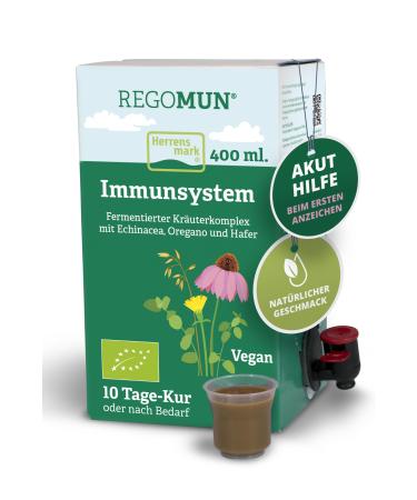 Regomun herbal complex 400ml i vegan fermented & without additives i echinacea oregano oat & lemon lemalisse I juice cure for the immune system digestion and in the event of fatigue - Buy Online on GoSupps.com