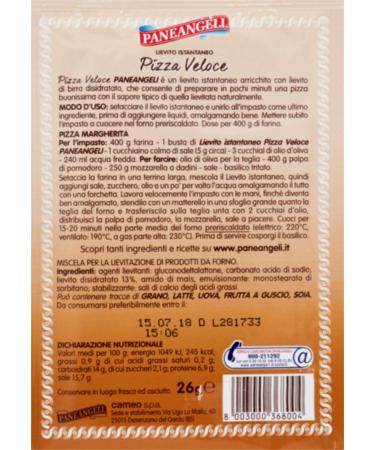 Paneangeli Instant Yeast Mix for Pizza 26g - Buy Online on GoSupps.com