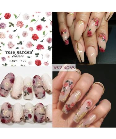 Charming Daisy Nail Art Stickers - 8 Sheets | Spring Nail Decals for Women | 3D Self-Adhesive Design - Buy Online on GoSupps.com